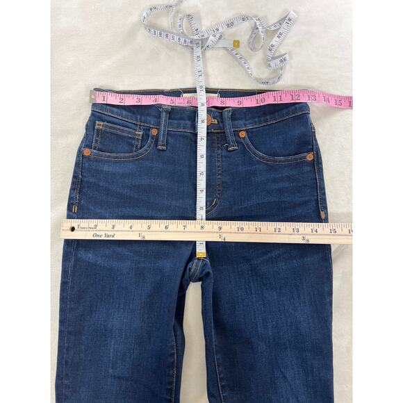 Madewell Mid Rise Skinny Jeans Larkspur Wash TENCEL Denim Cooler Weather - Picture 8 of 10